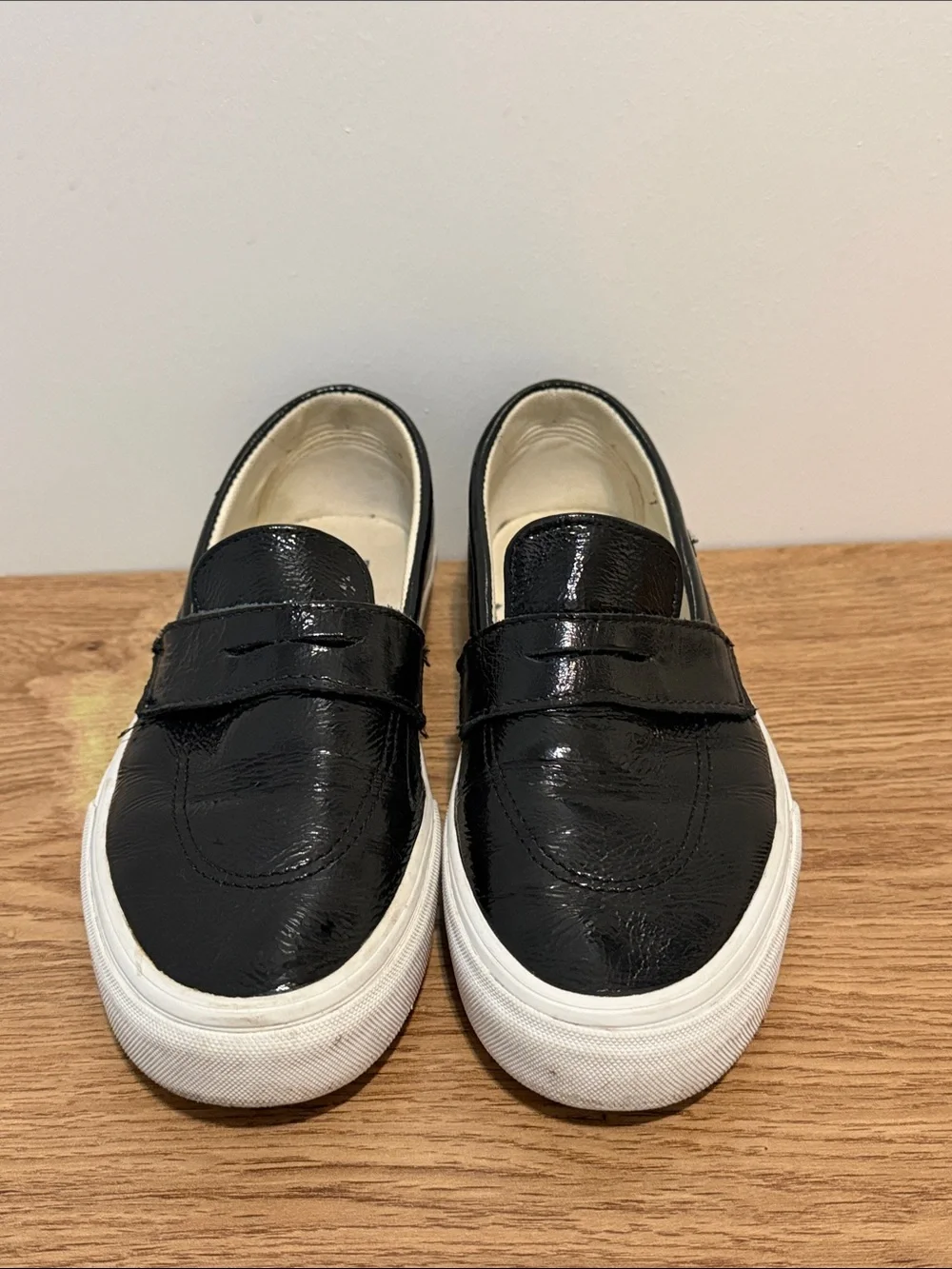 Vans Black Style 53 DX Slip-On Loafers with White Solemn